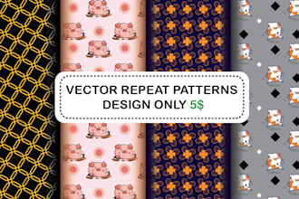 design seamless vector repeat pattern design