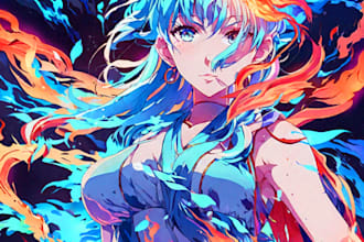 fantasy illustration or anime in style