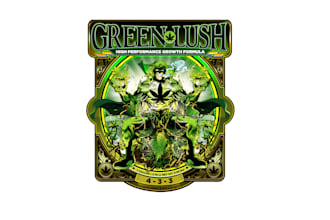 design weed fertilizer label superhero theme logo