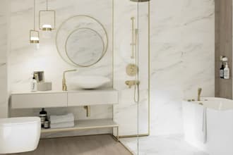 do photorealistic architectural render bathroom interior design 3d visualization