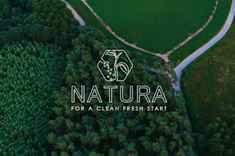 do a custom modern minimalist natural landscape logo design