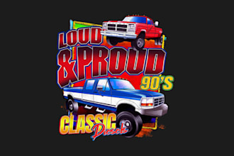 design unique trucks t shirt logo