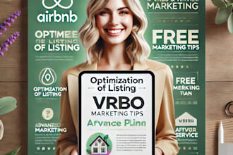 promote airbnb, booking, vrbo listing with advance marketing and optimization