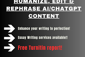 humanize, edit, proofread ai chatgpt content