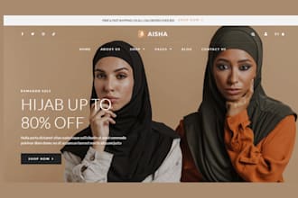islamic wear shopify website abaya store muslim website islamic clothing website