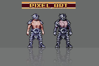 draw 8bit ,16bit ,32bit 2d pixel and animate professional animated pixel art