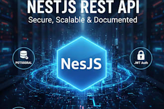 develop a professional nestjs with typescript and postgresql