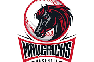 design a modern baseball sports logo for your team or brand