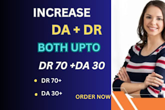 increase ahrefs domain rating DR, moz authority da upto 60