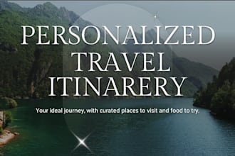 plan your personalized food and travel itinerary