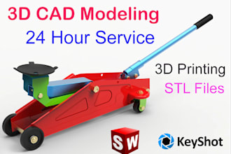 do 3d cad modeling, cad design, 3d printing, stl, dxf, obj