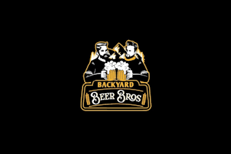 design a retro vintage logo for your brewery or beer bar