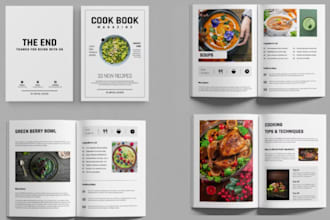 create, KDP design recipe book, meal plan, smoothie, nutrition diet, cookbook