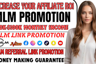 promote my affiliate link, mlm link promotion,mlm referral link, jvzoo prom0tion