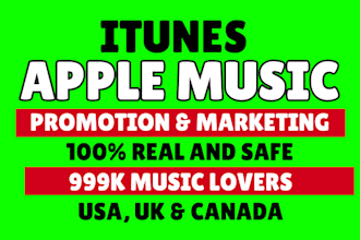 do organic USA apple music promotion, itunes music promotion