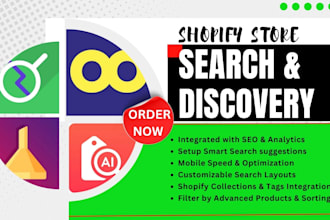 setup shopify search and discovery  boost ai filter smart searchnise doofinder