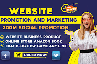 perfectly promote your website product amazon book etsy blog on social media