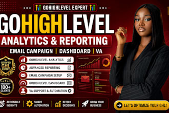 do gohighlevel analytics and reporting email campaign go highlevel dashboard va
