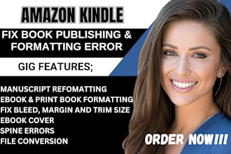 design children book cover fix cover error ebook cover edit resize kindle cover