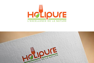 create a good health food supplements brand logo design
