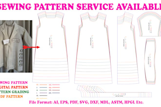 do clothing sewing pattern with size wise grading for you