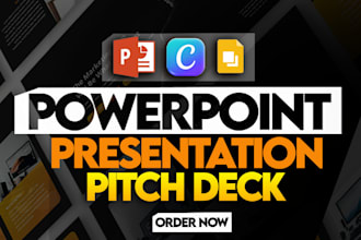 design powerpoint presentation and investor pitch deck with premium templates
