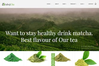 design matcha tea shopify  herbal tea store matcha bowls website coffee store