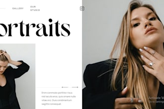 design wix photography website portfolio website resume website