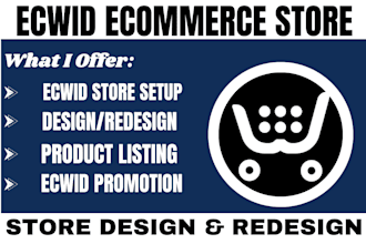 setup design and redesign your ecwid ecommerce store