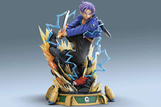 do articulated action figure dragon ball figure 3d toys naruto figure 3d model