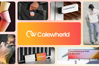 design minimal logo and complete guidelines for your brand