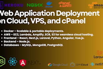 help in deploy  docker, kubernetes and cloud deployments AWS, gcp, azure