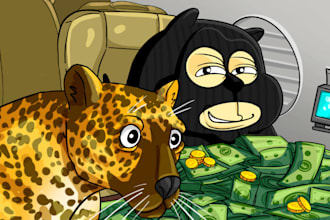 create 2d animation, carton character, anime art, meme art and meme video