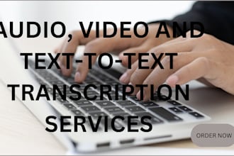 do professional transcription in english and german audio, video, text