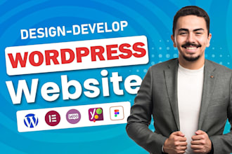 build create wordpress website development design or redesign wordpress website