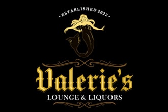 design mascot cute wine bar night club logo