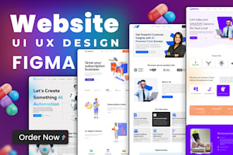 do figma website UI UX design in figma and redesign existing