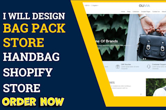 design bag pack shopify store luggage shopify store handbag shopify store