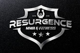 design minimal special resurgence fitness logo