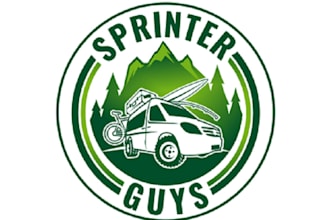 design beautiful outdoor sprinter van logo