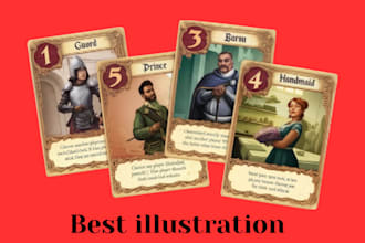 draw pokemon cards game, anime illustration, tcg cards and game cards for you