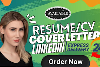 write your resume, cv, cover letter and optimize linkedin