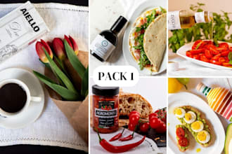 develop new recipes and cook to photograph your food brand