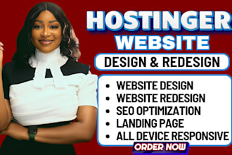 design hostinger website or redesign hostinger website on hostinger