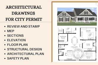 do building permit drawings house plan mep blueprints stamp framing safety plan