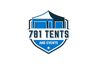 design important backyard party tent rental logo