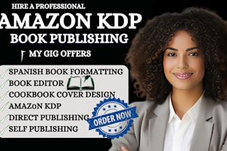 do book editor, spanish book publishing, book formatting, cookbook cover design