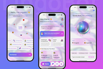 build and design ai powered language learning, translator, and voiceover app