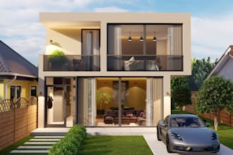 craft classic interior design,villa apartment, model lobby,garden terrace render