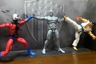 3d action figures, captain america model,  iron man model,  3d character model
